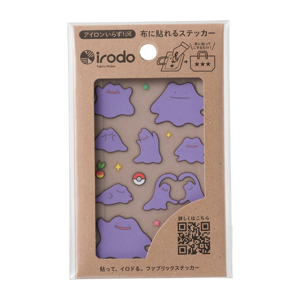 Ditto Metamon Fabric Sticker irodo Pokemon Center Japan