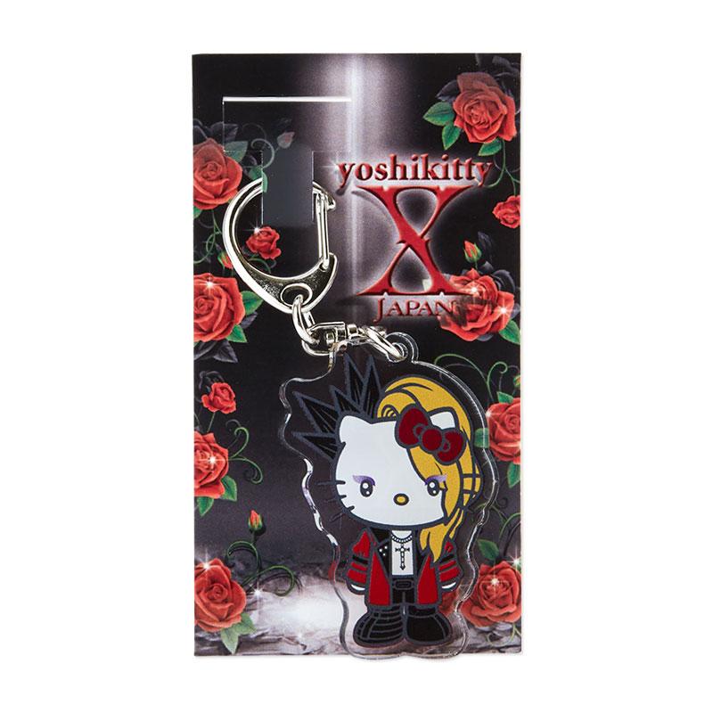 yoshikitty Acrylic Keychain Key Holder Red Sanrio Japan YOSHIKI Hello Kitty