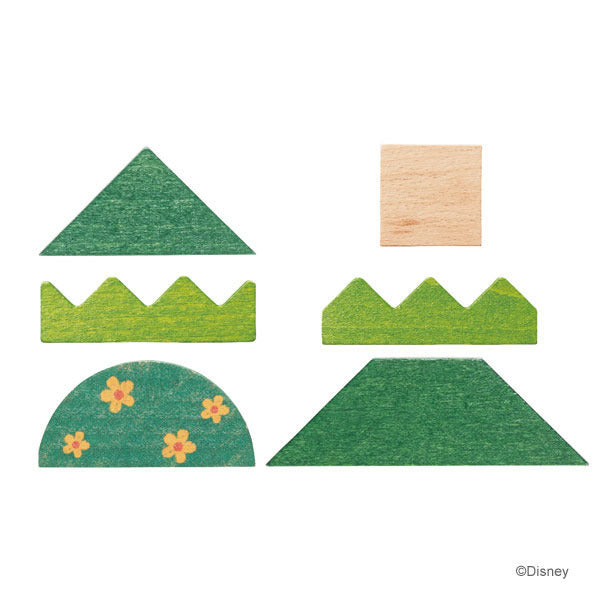 KIDEA Toy Wooden Blocks Forest Set Disney Store Japan