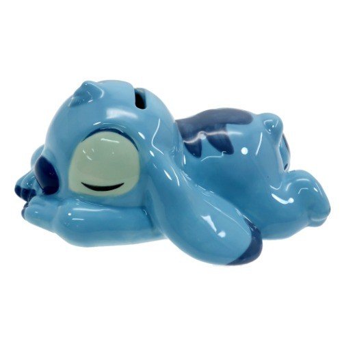 Stitch Ceramic Piggy Bank Sleeping Disney Japan