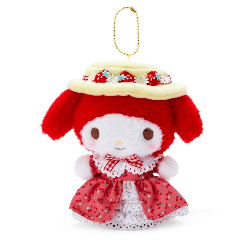 My Melody Plush Mascot Holder Keychain Red Akamelo Sanrio Japan