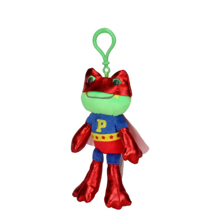 Pickles the Frog Plush Keychain USA Super Hero Green Japan