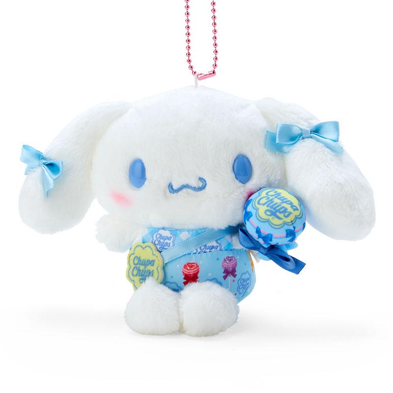 Cinnamoroll Plush Mascot Holder Keychain Chupa Chups Sanrio Japan 2024