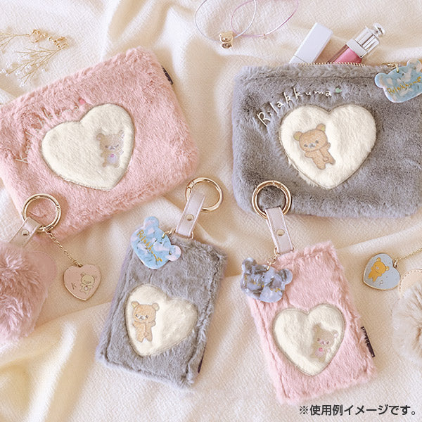 Korilakkuma Fur Pass Case Heart Rilakkuma Style San-X Japan
