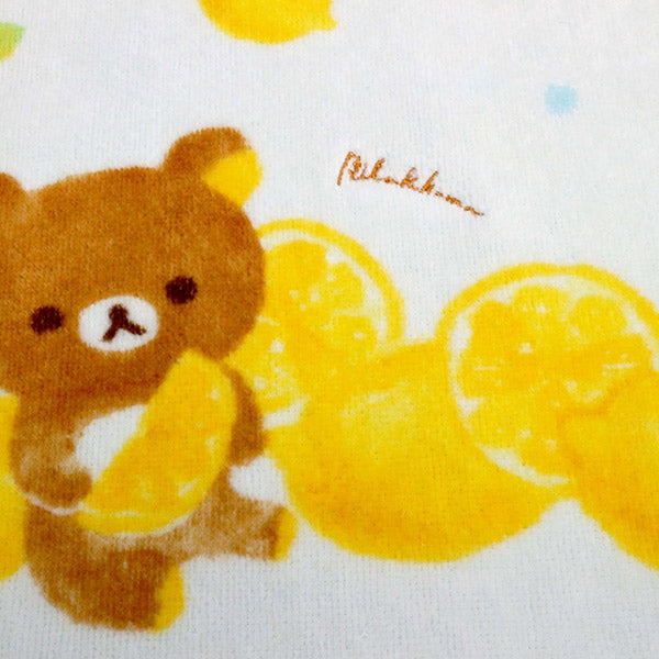 Rilakkuma mini Towel Yellow Strawberry & Lemon San-X Japan RLK7201