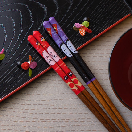 Spirited Away No Face Kaonashi Wood Chopsticks 21cm Studio Ghibli Japan 2023
