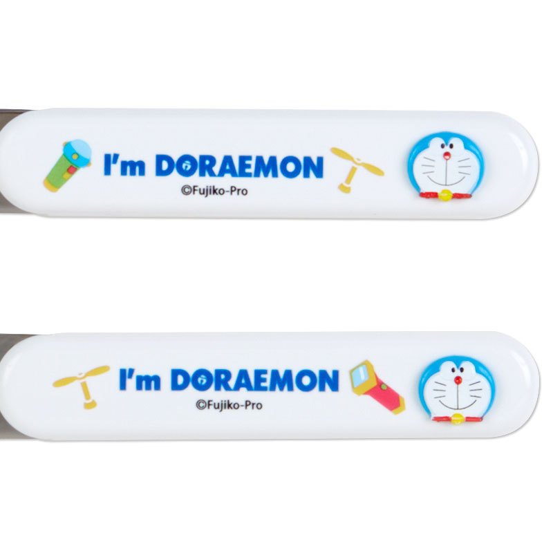 I'm DORAEMON Lunch Trio Cutlery Fork Spoon Chopsticks Relief Sanrio Japan 2021