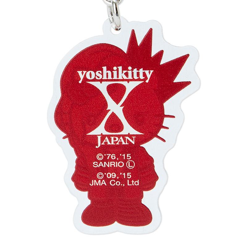 yoshikitty Acrylic Keychain Key Holder Red Sanrio Japan YOSHIKI Hello Kitty