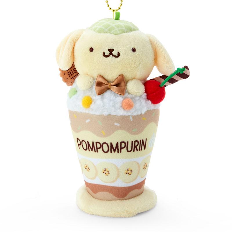Pom Pom Purin Plush Mascot Holder Keychain Parfait Sanrio Japan
