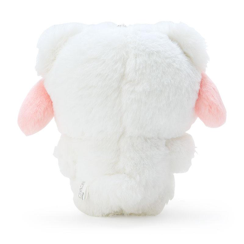 My Melody Plush Mascot Holder Keychain Fluffy Snow Design Sanrio Japan