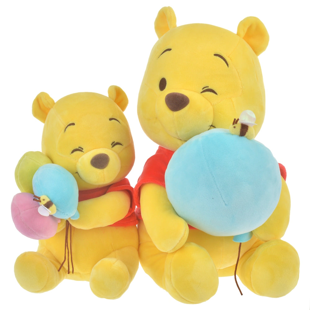 Winnie the Pooh Plush Doll M POOH'S BALLOON Disney Store Japan