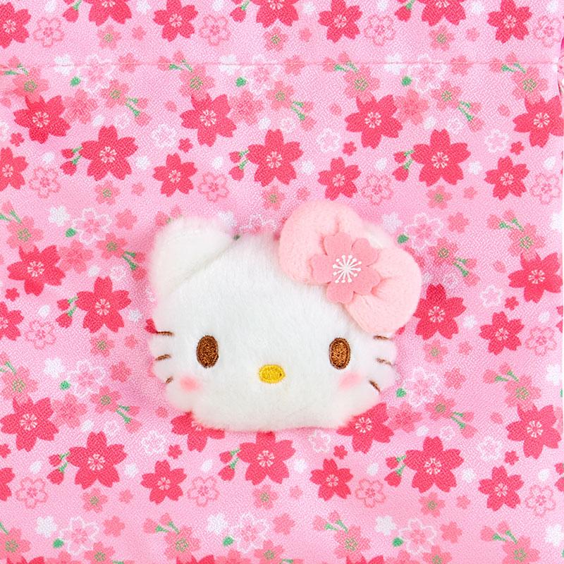 Hello Kitty Boa Drawstring Pouch Sakura Kimono Sanrio Japan 2024