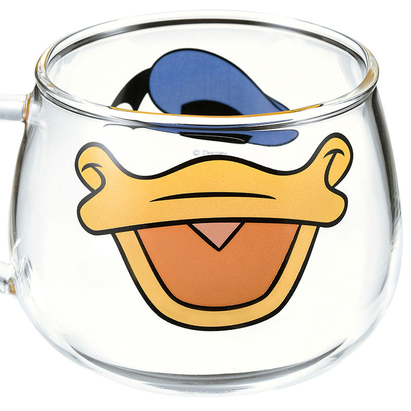 Donald Glass Mug Cup Face Disney Store Japan