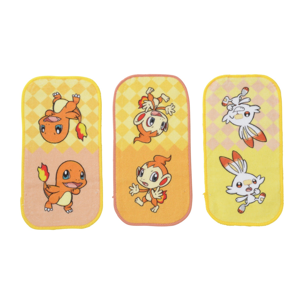 Charmander Chimchar Scorbunny mini Towel Pokemon Center Japan