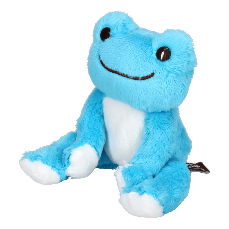 Pickles the Frog Pocket Plush Doll Sky Blue Japan