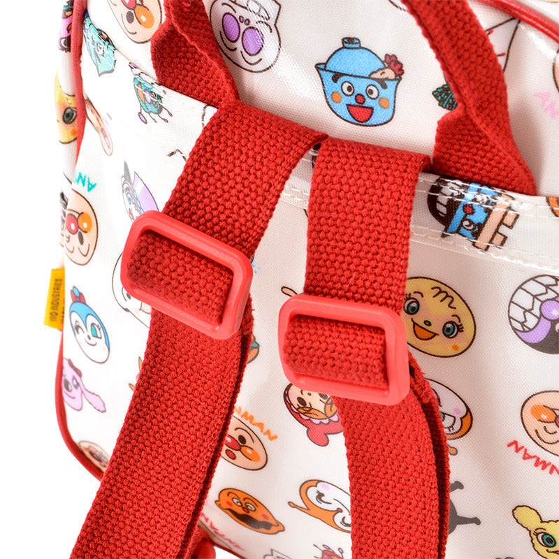 Anpanman Kids Backpack Pattern Red Japan 4992078011438