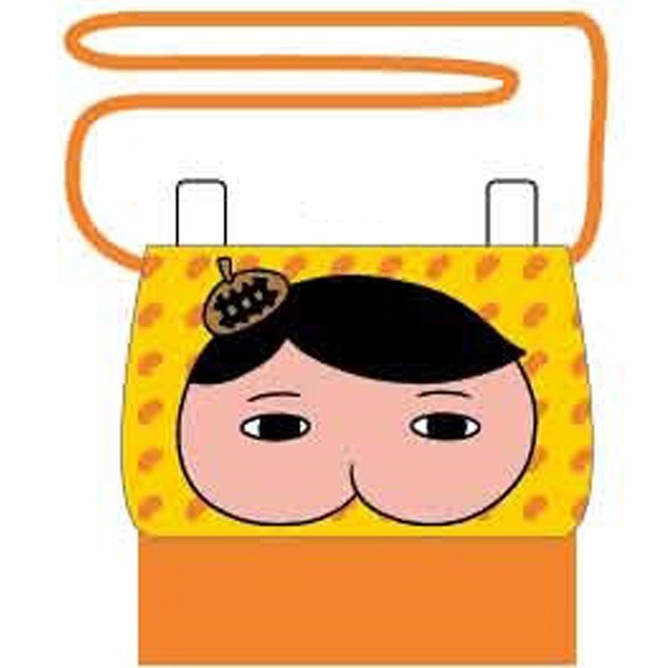 Oshiritantei Butt Detective Pocket Pouch A Orange Japan