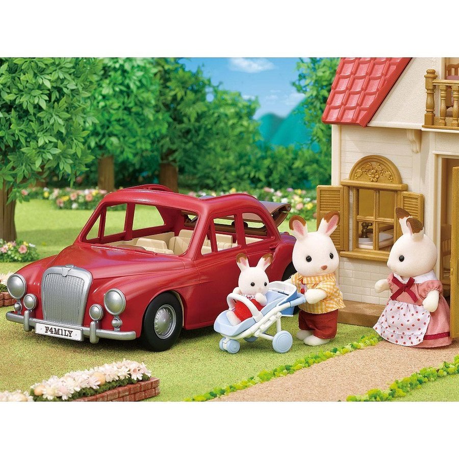 Sylvanian Families Fun Outing Family Car Red Pretend Play Toy V-05 EPOCH Japan