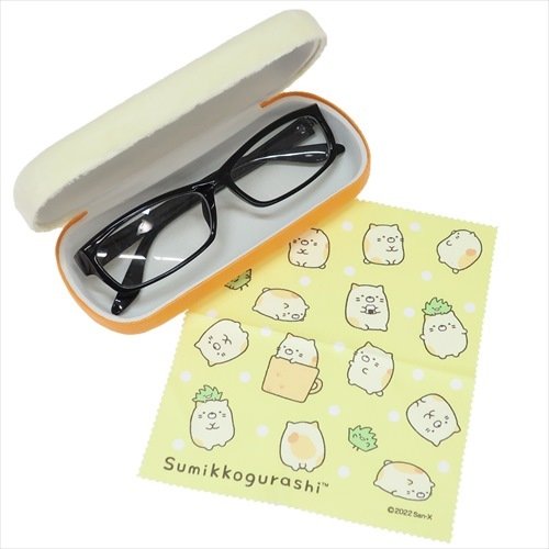 Sumikko Gurashi Neko Cat Glasses Case w/ Cloth San-X Japan