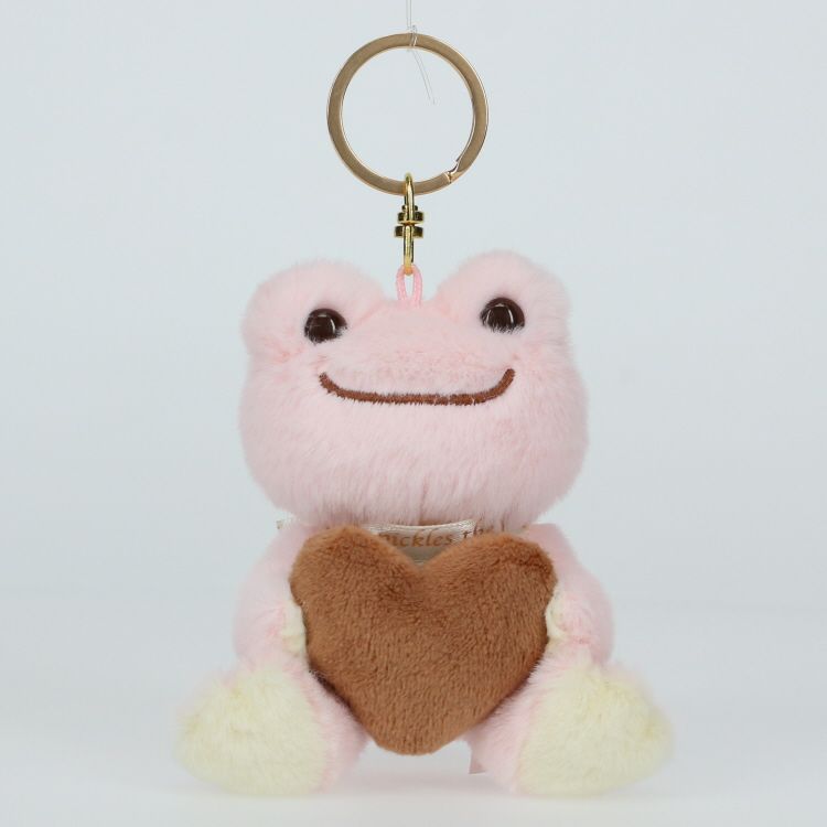 Pickles the Frog Plush Keychain with Pierre Sweet Color Pink Japan